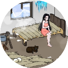 少女破屋取暖