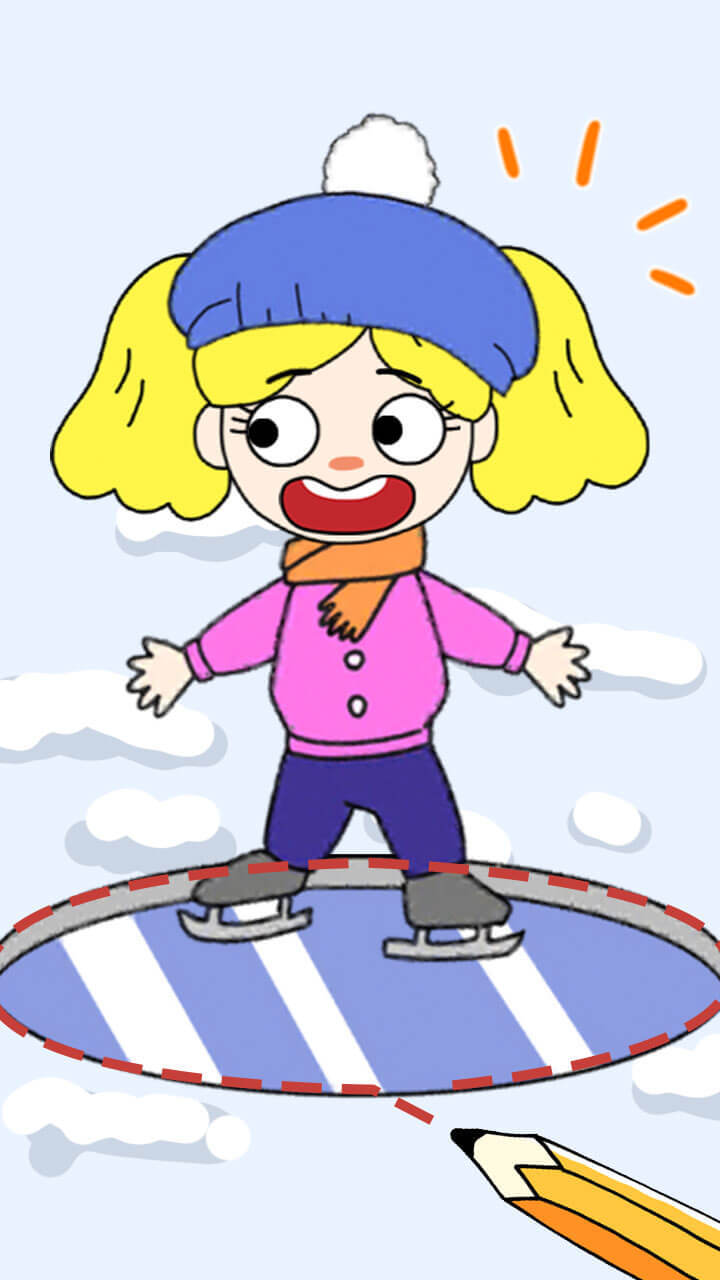 画线小女孩截图