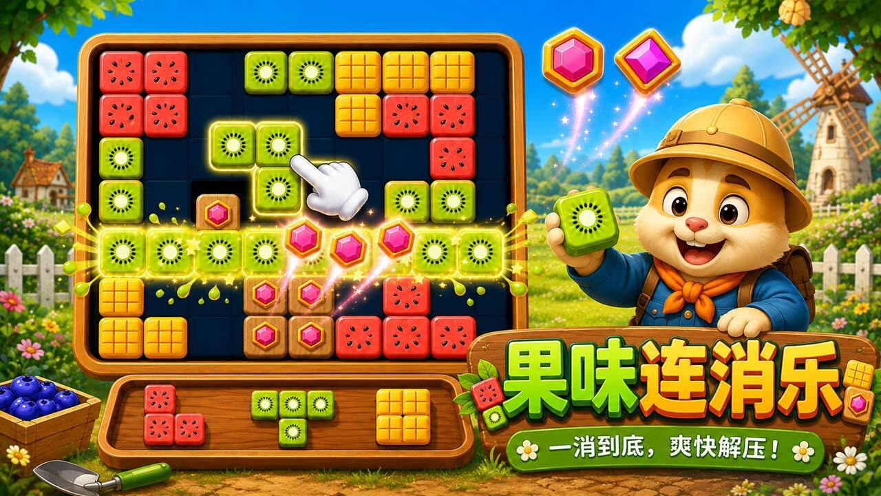 方块连消截图