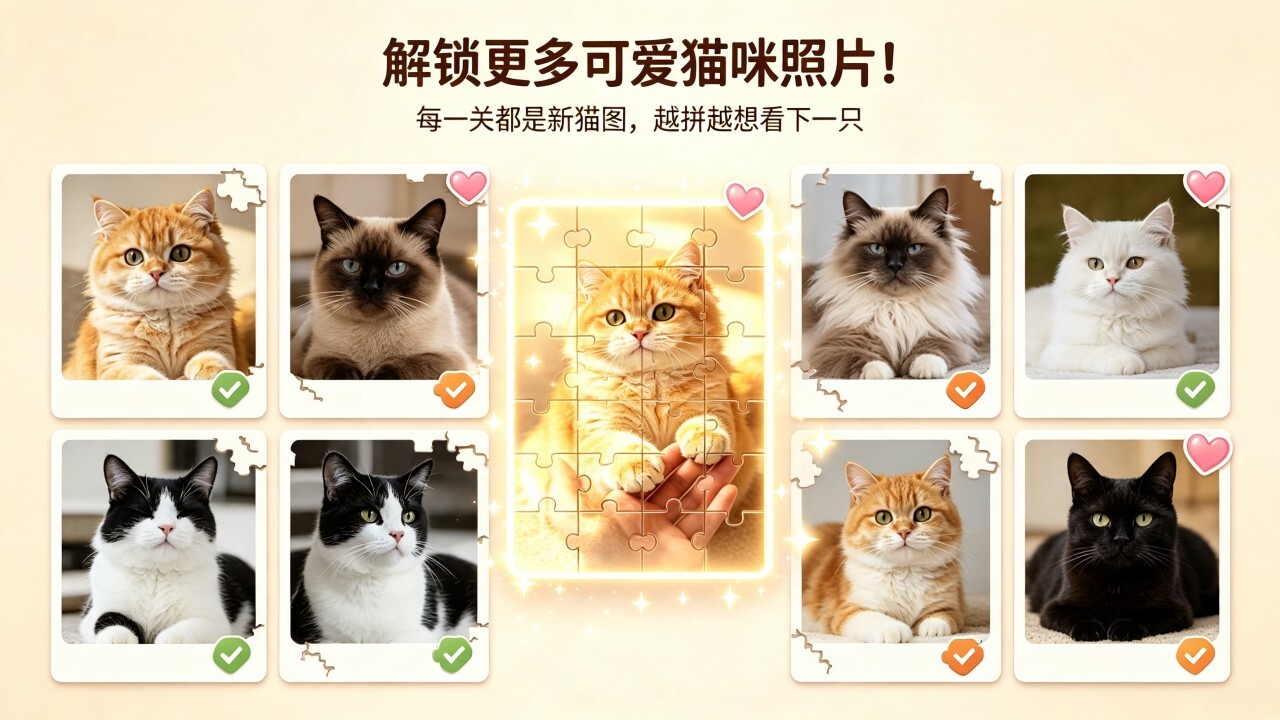 我是猫拼图闯关截图