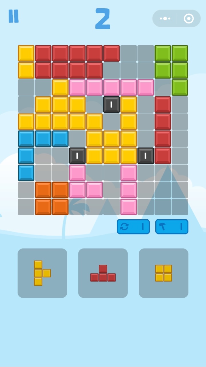 单人方块闯关小游戏截图