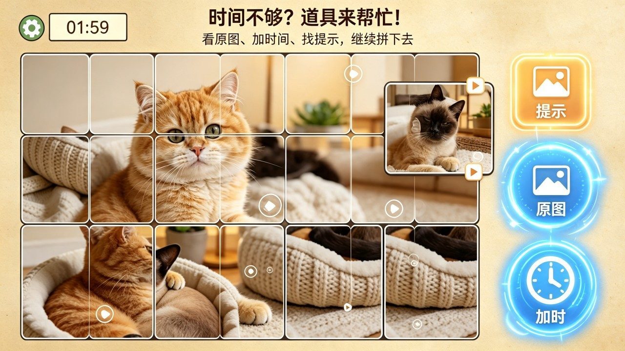 我是猫拼图闯关截图