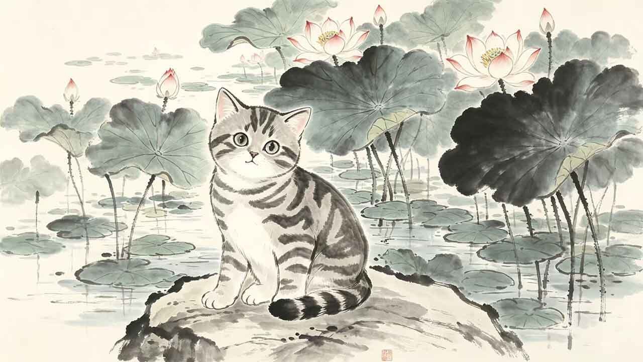 休闲国风猫喵拼拼乐截图