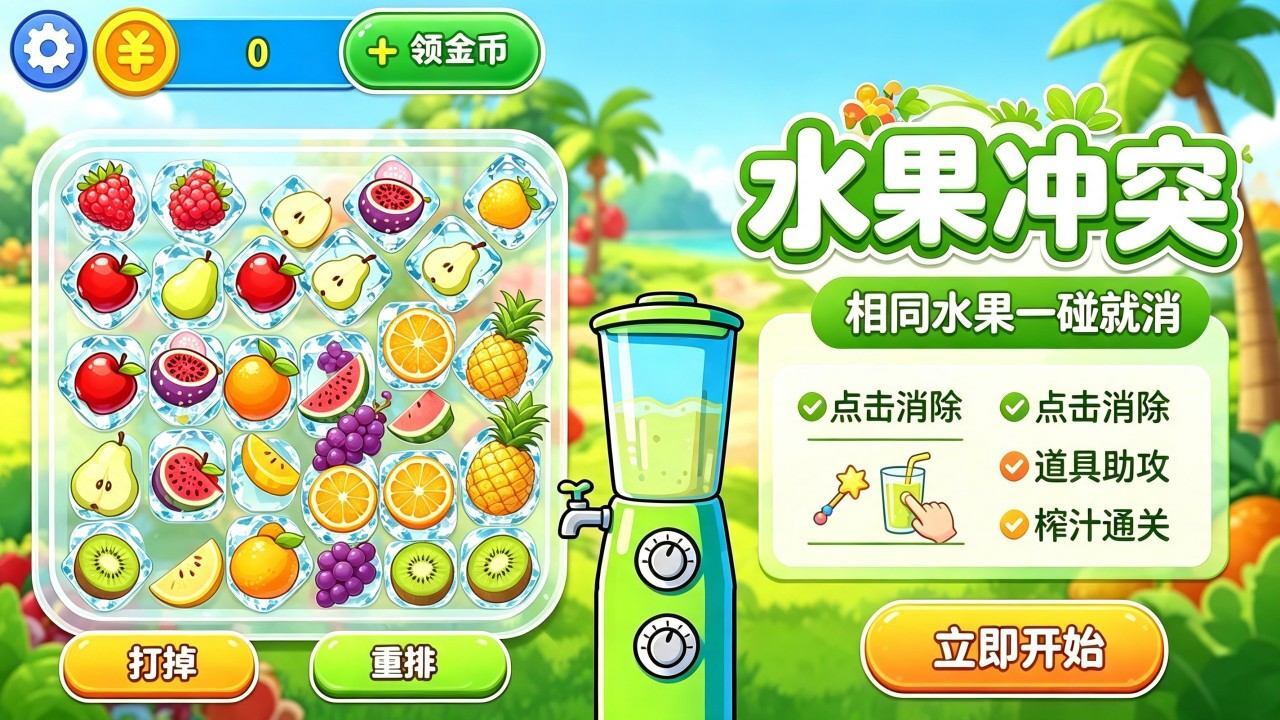 水果冲突截图