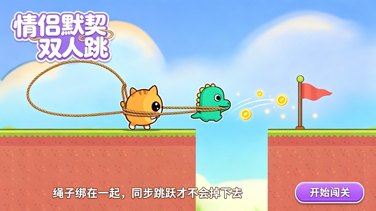 情侣默契双人跳截图