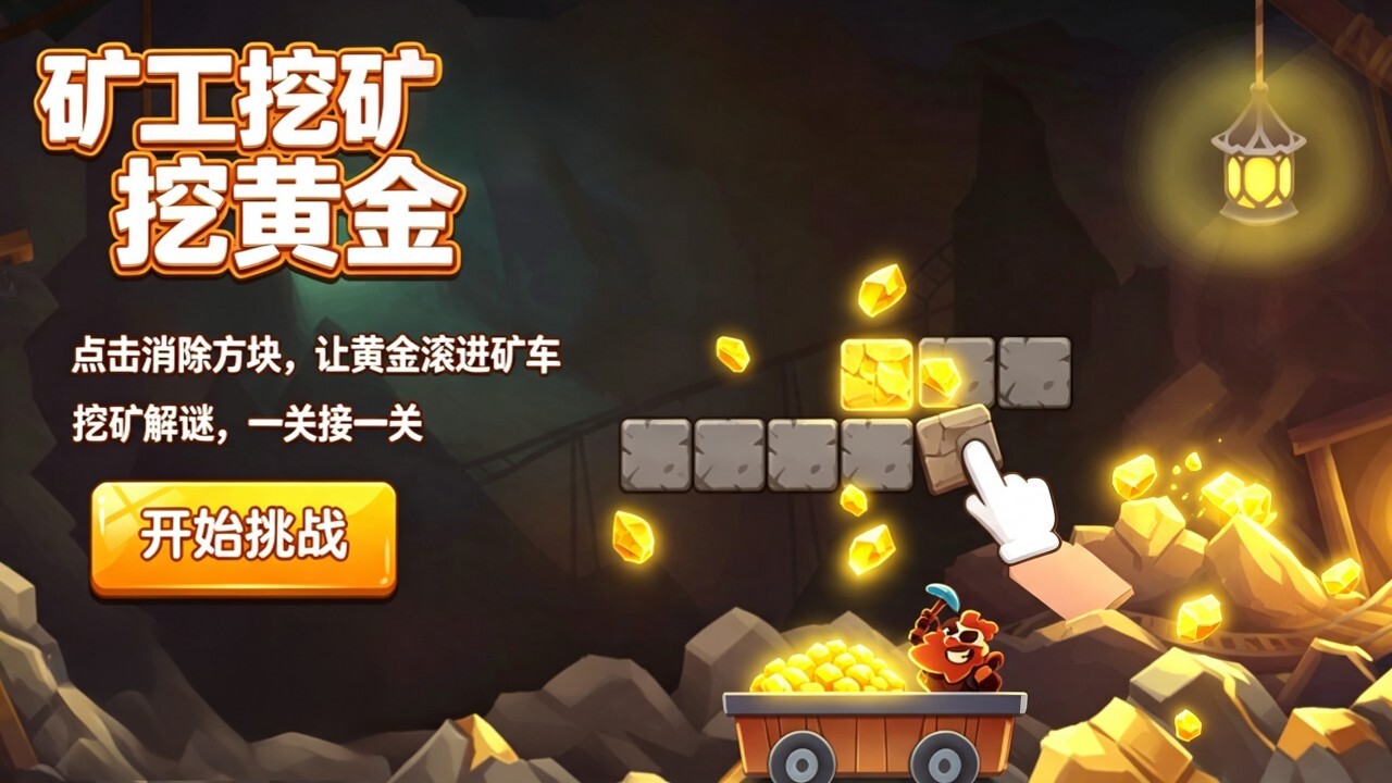 矿工挖矿挖黄金截图