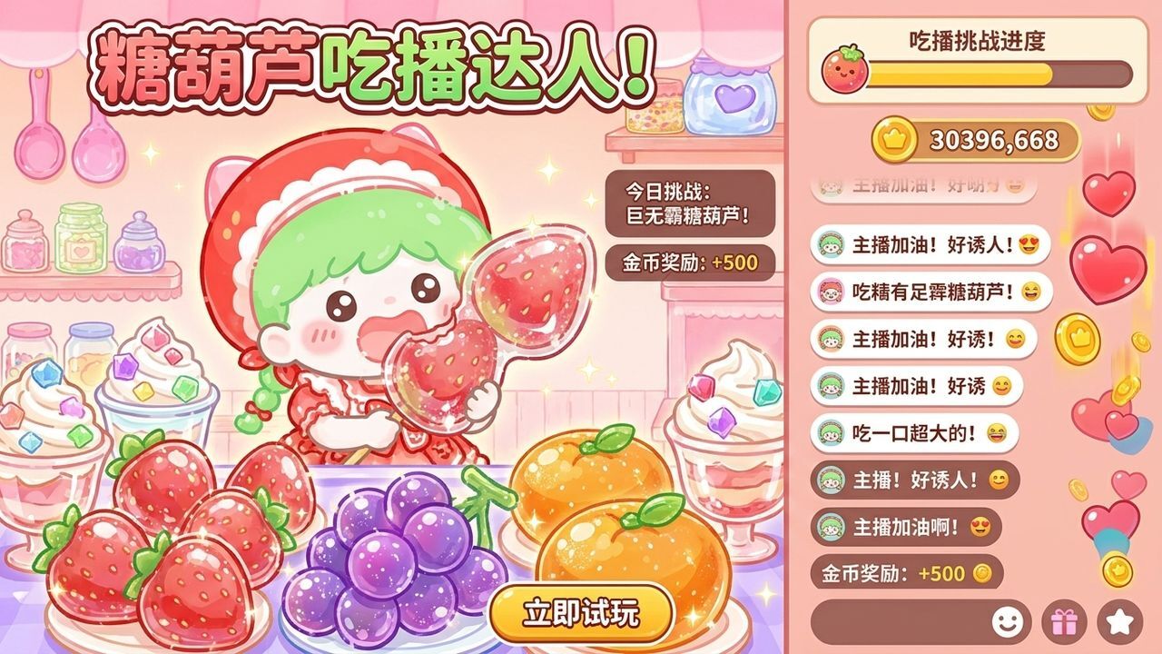糖葫芦吃播达人截图