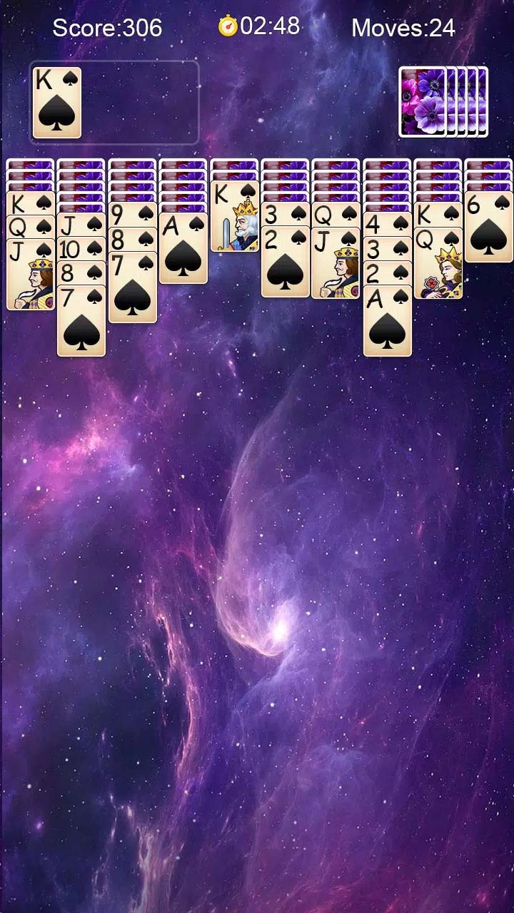 蜘蛛纸牌接龙大师截图