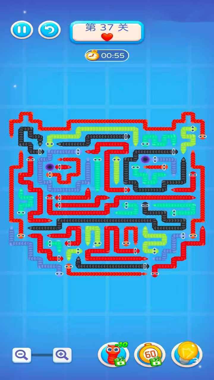 萌蛇消消消截图