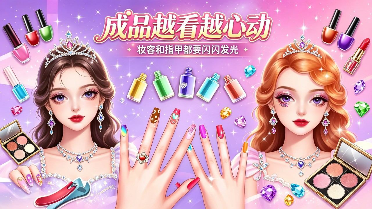 美甲化妆游戏截图