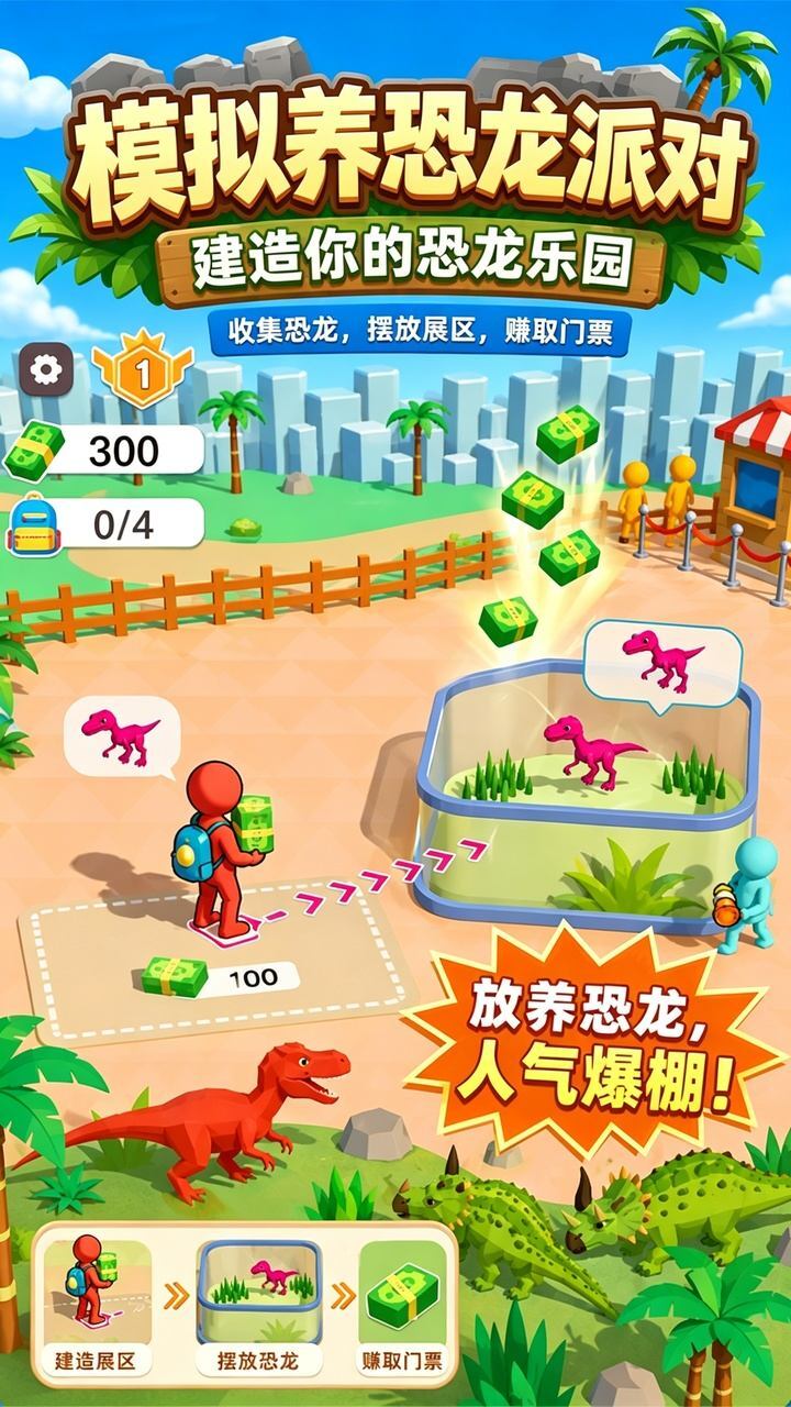 模拟养恐龙派对截图