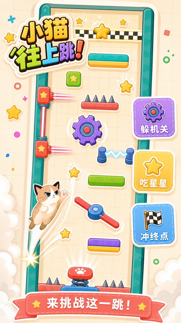 小猫往上跳截图