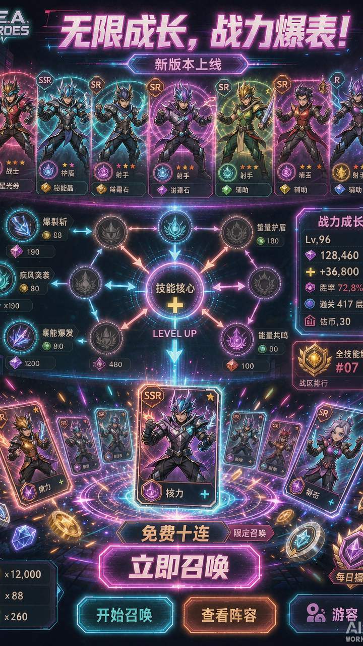 霓虹割草截图