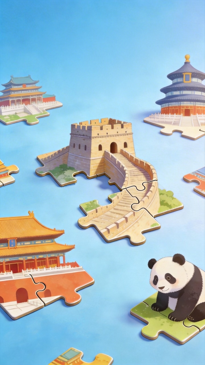 旅行拼图截图