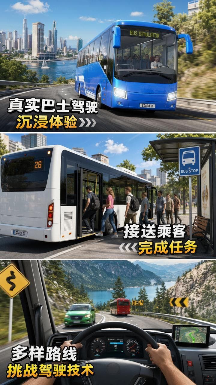 模拟驾驶交互截图