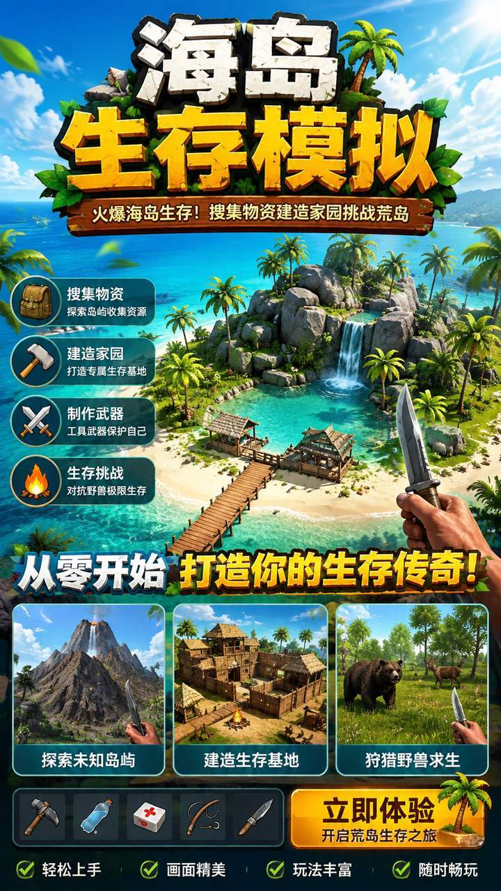 海岛生存模拟截图