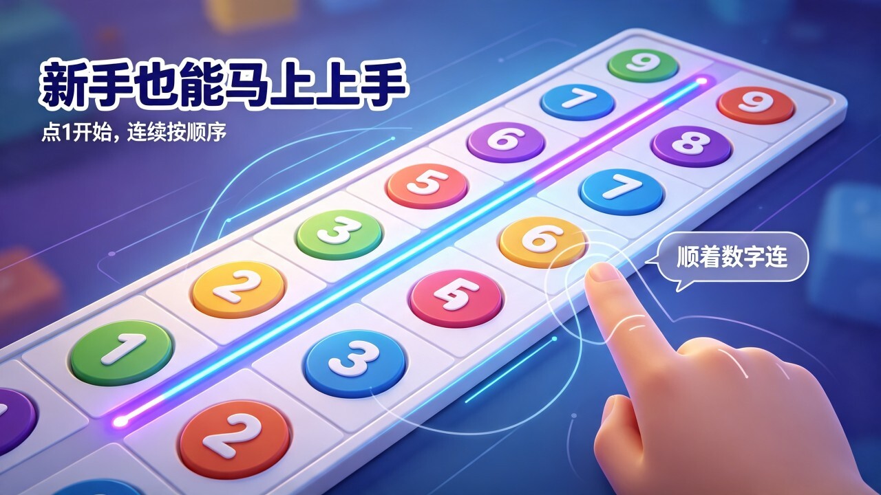 一笔画数字连线截图