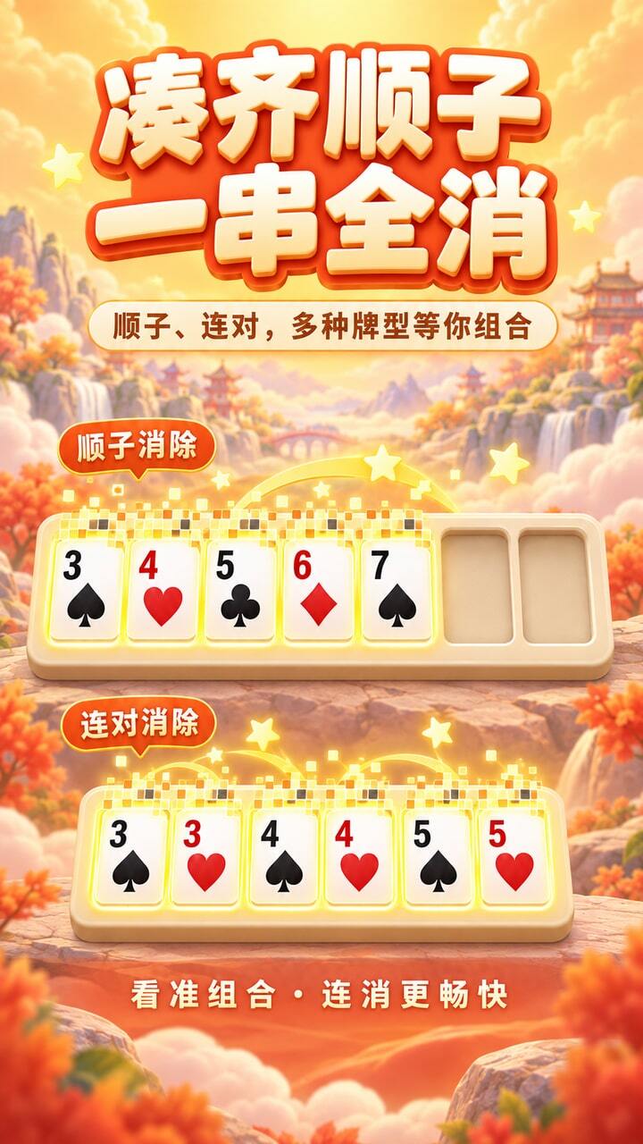 收集牌型小小消截图