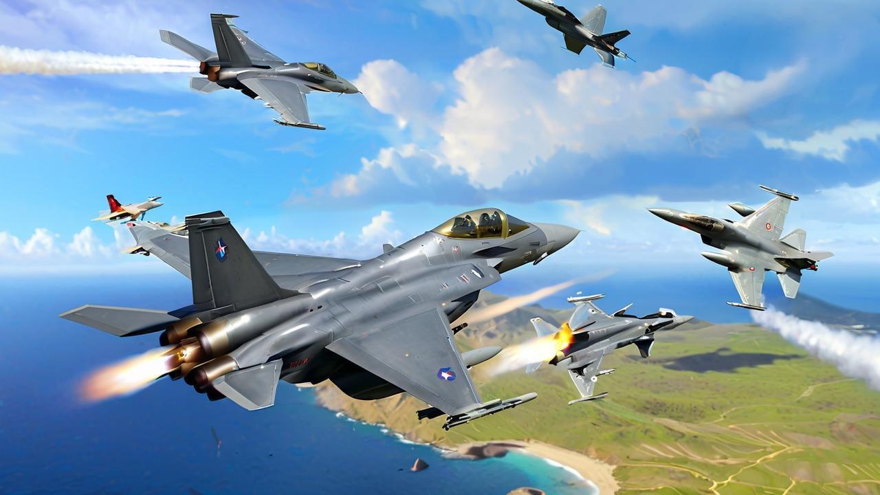 战斗机空战模拟游戏截图