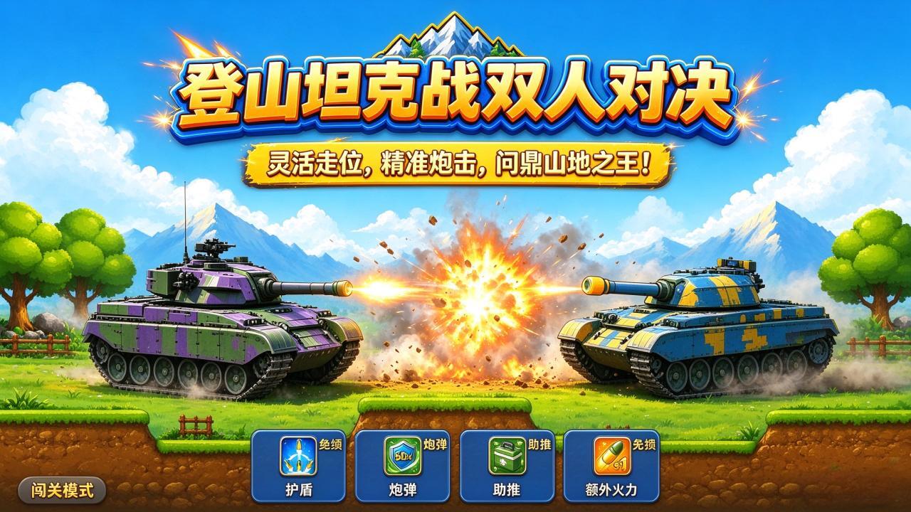 登山坦克战双人对决截图