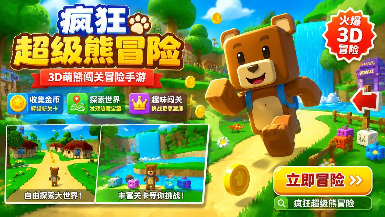 疯狂超级熊冒险截图