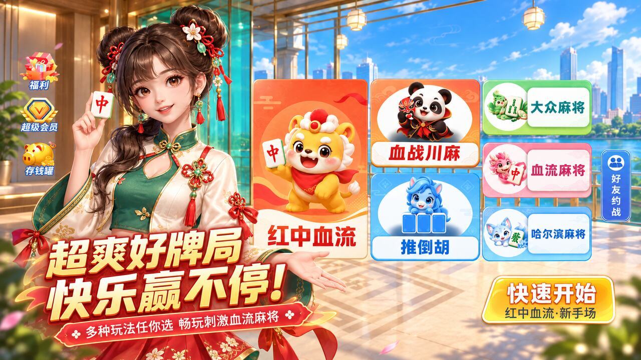 海城姐妹麻将截图