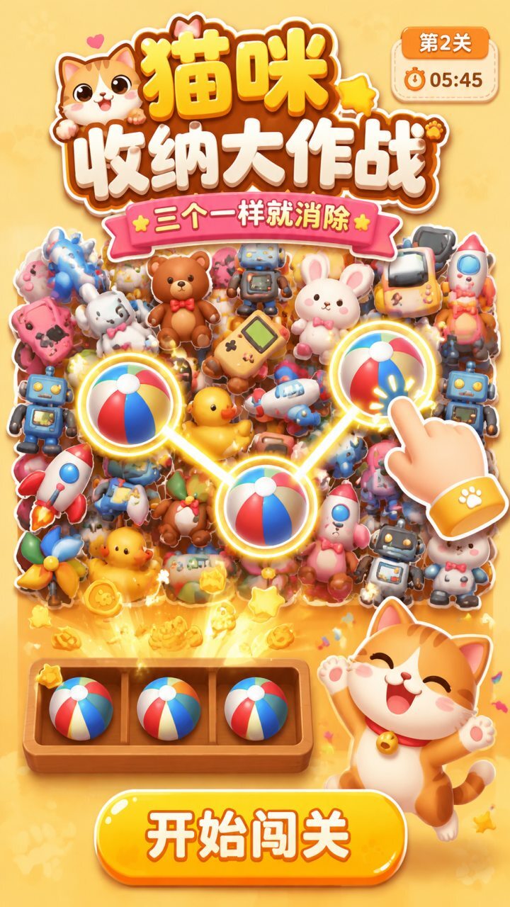 宠物猫的玩具收纳截图