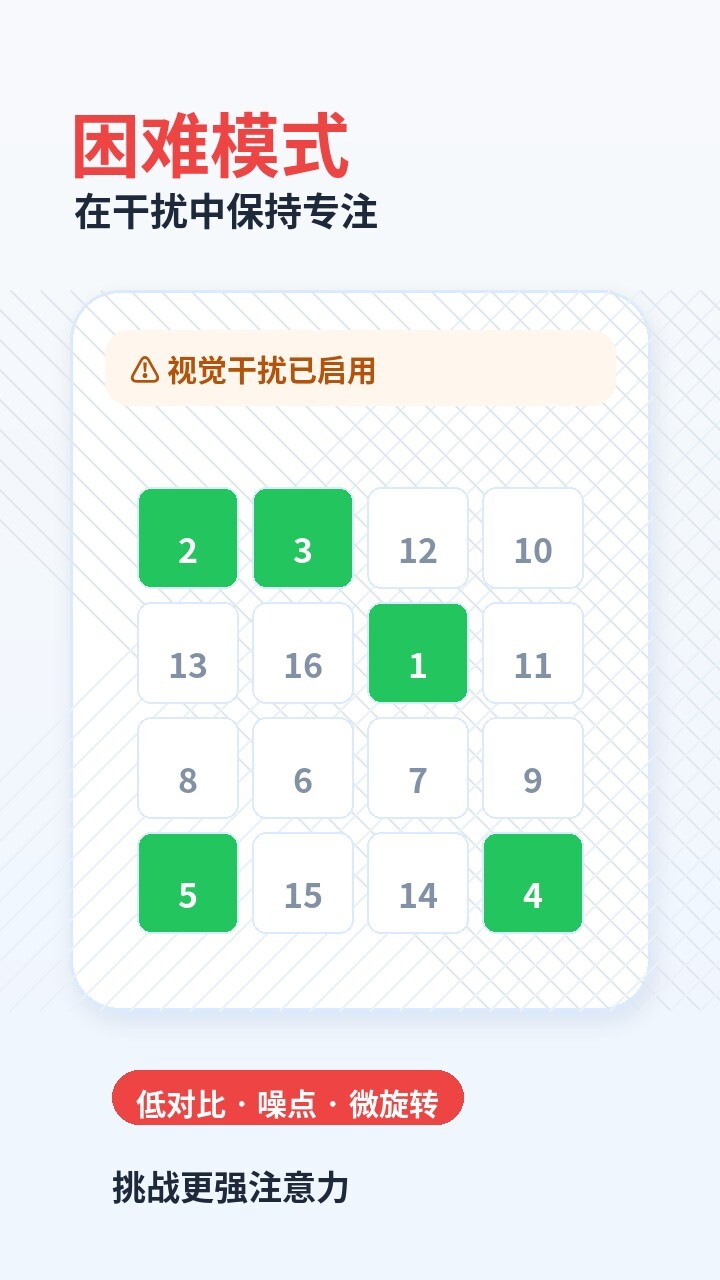 舒尔特方格游戏截图