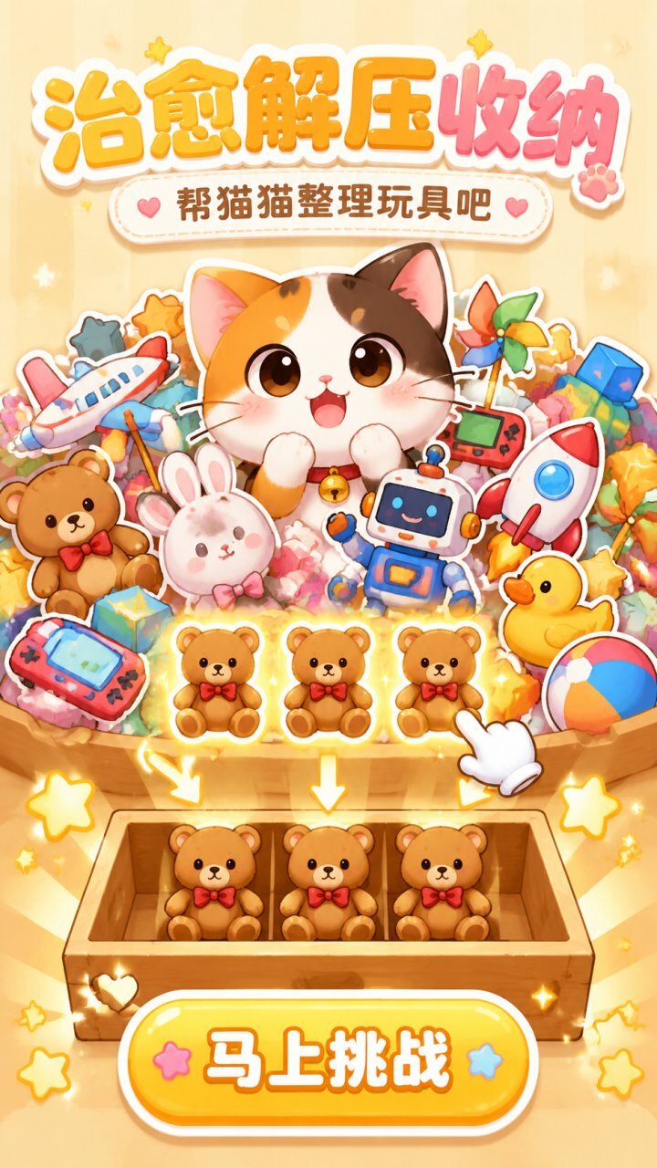 宠物猫的玩具收纳截图