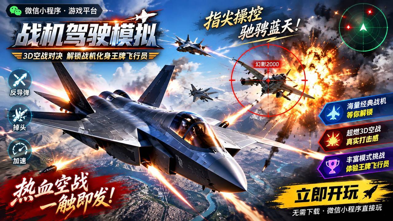 战机驾驶模拟截图