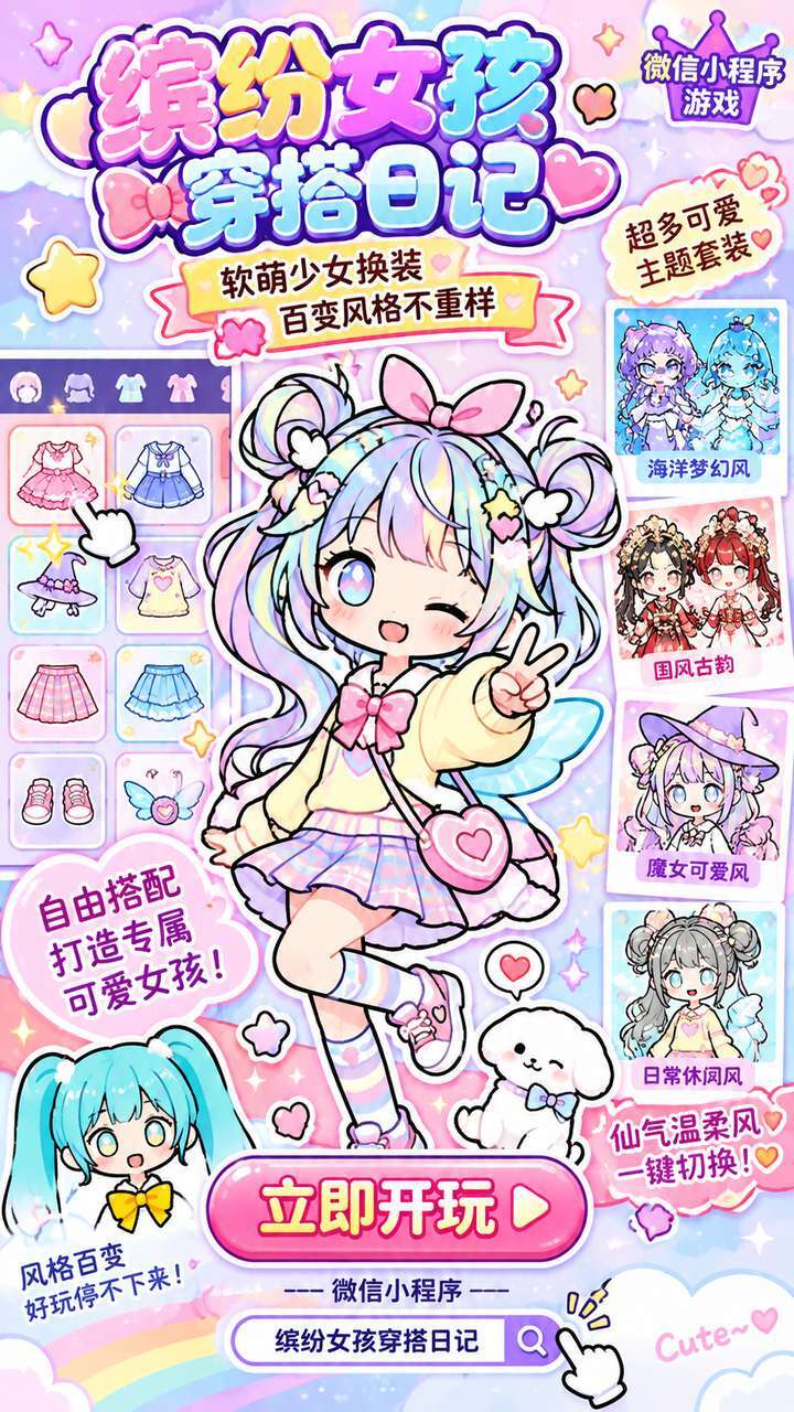 缤纷女孩穿搭日记截图