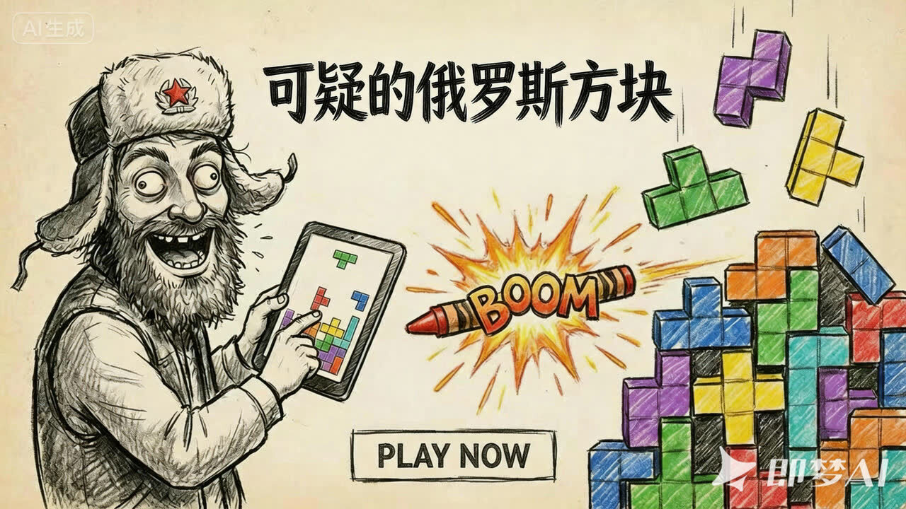 可疑的俄罗斯方块截图