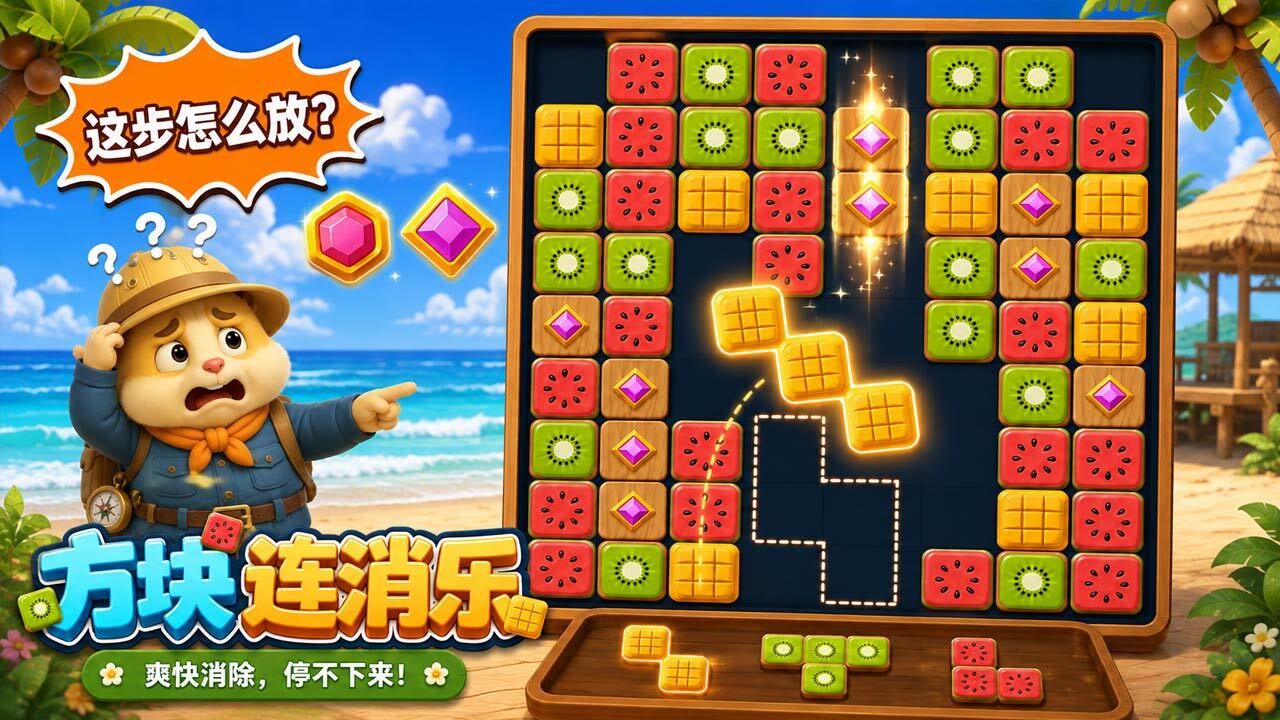 方块连消截图