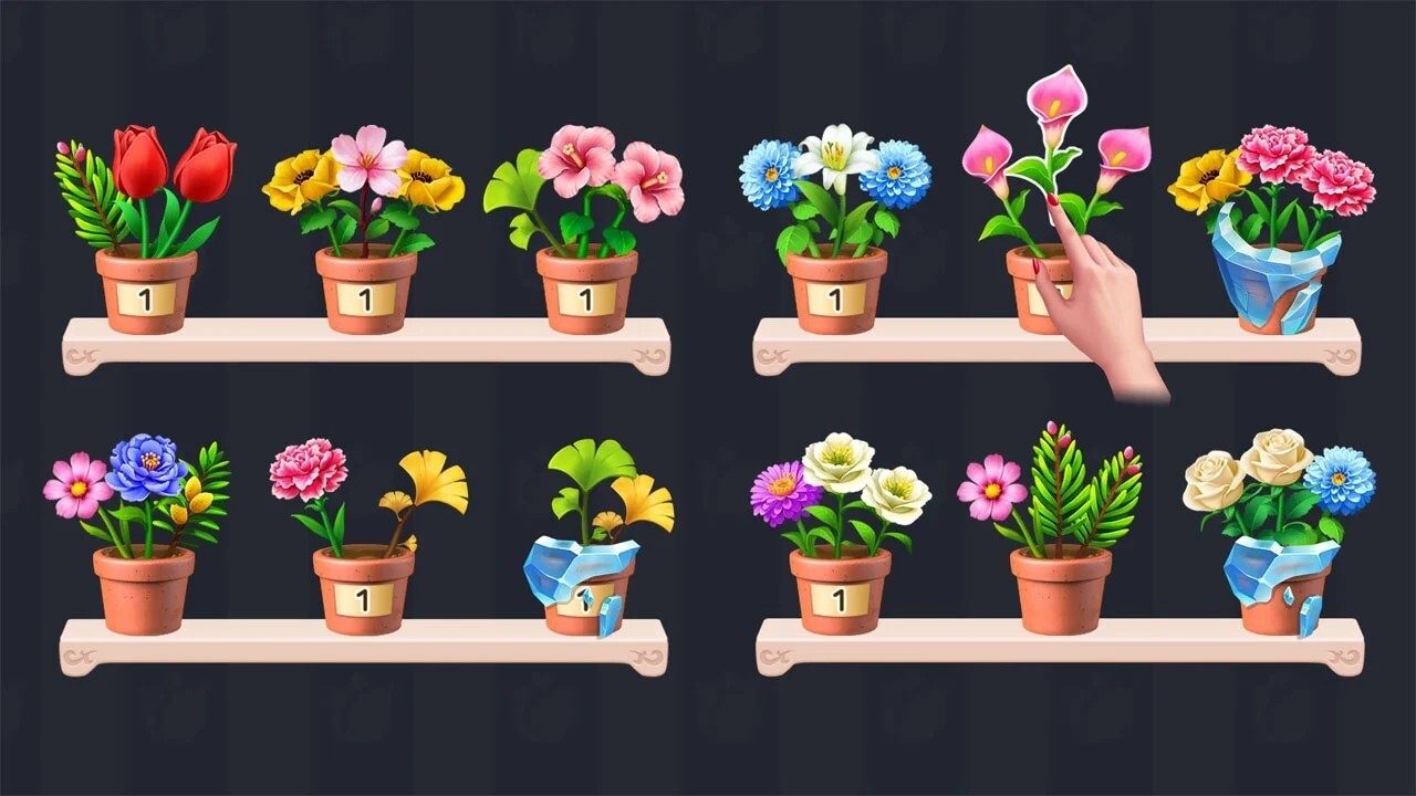 插花消除截图