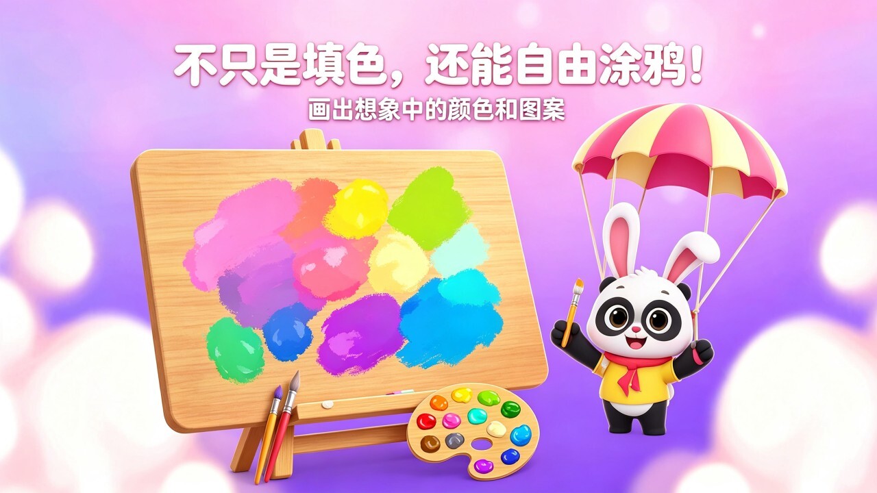 儿童趣味涂色游戏截图