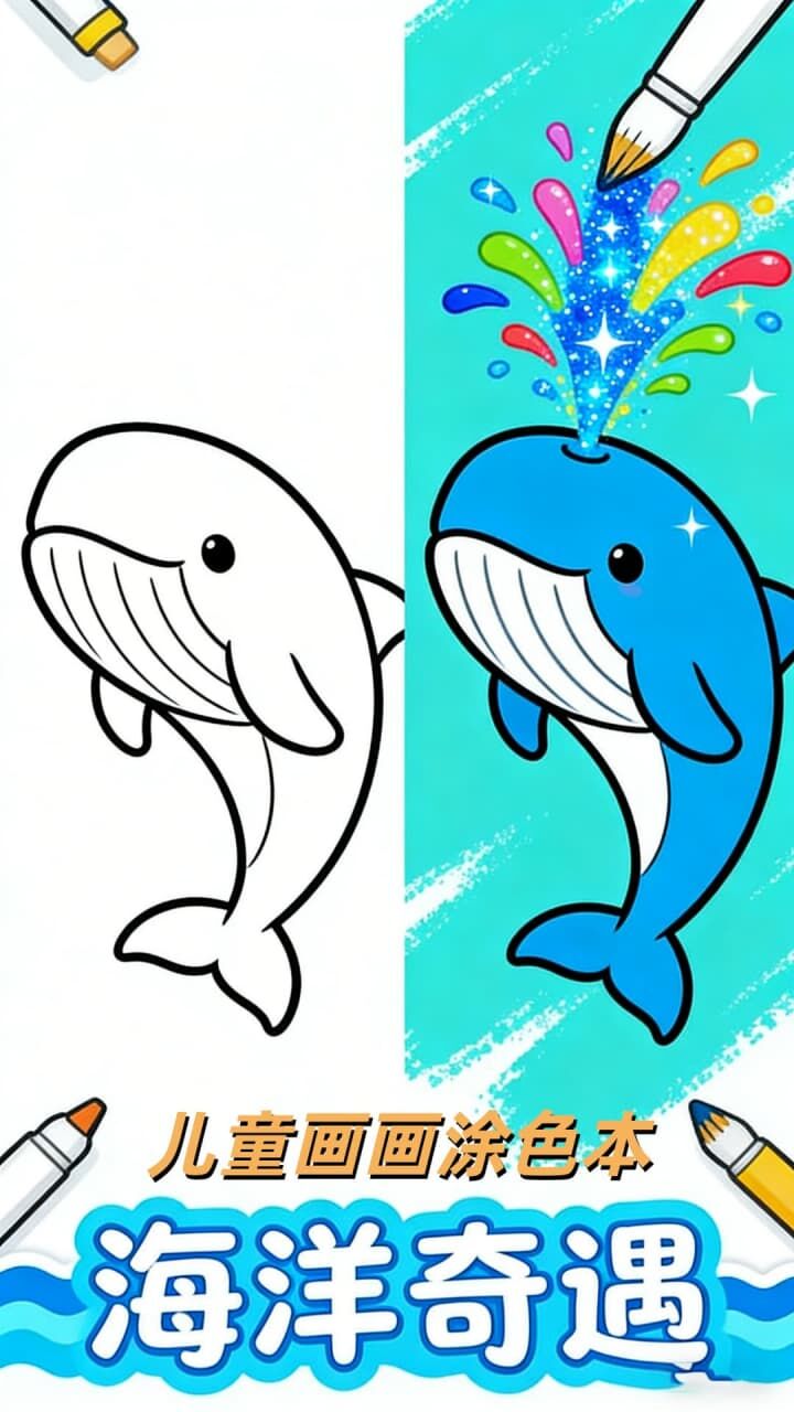 儿童画画涂色本截图