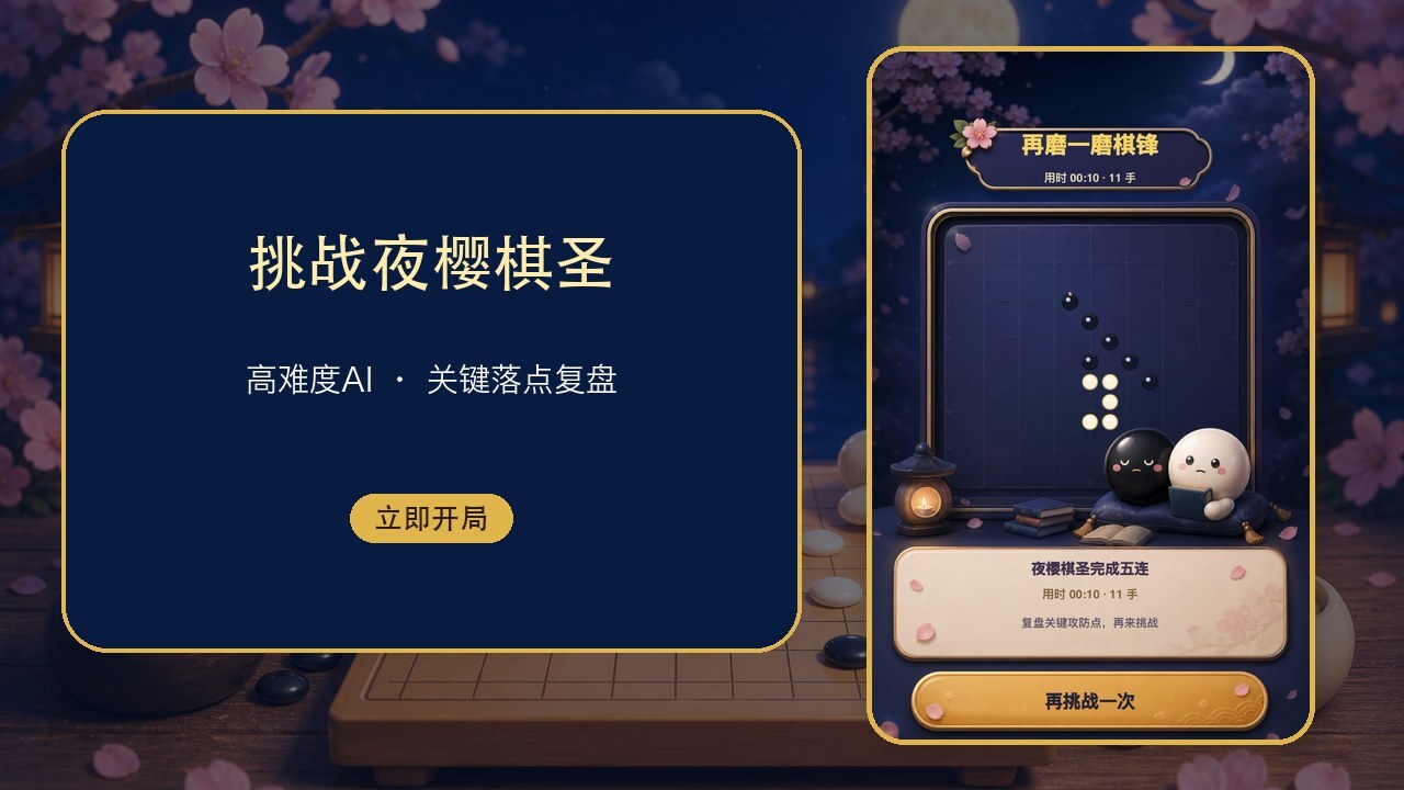 吧唧五子棋截图