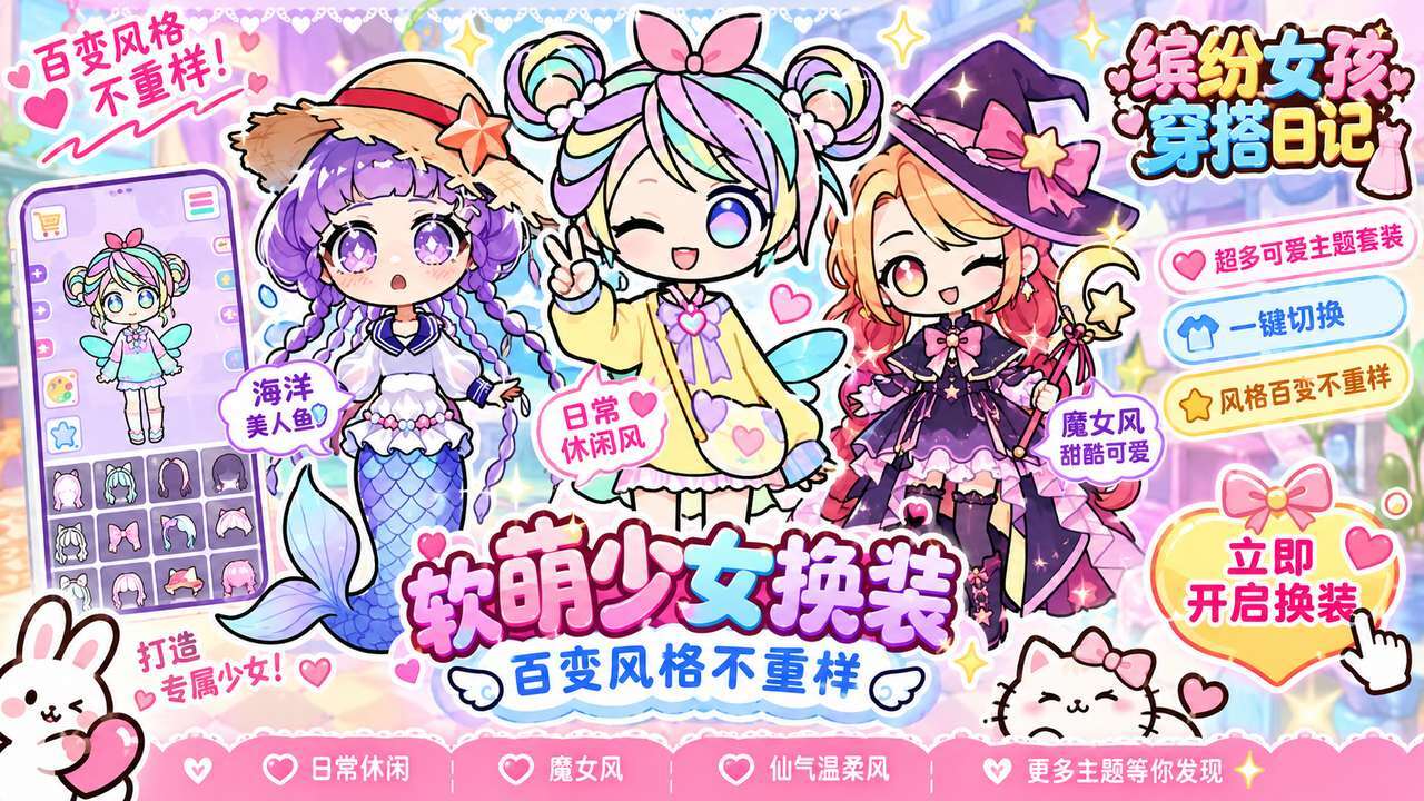 缤纷女孩穿搭日记截图