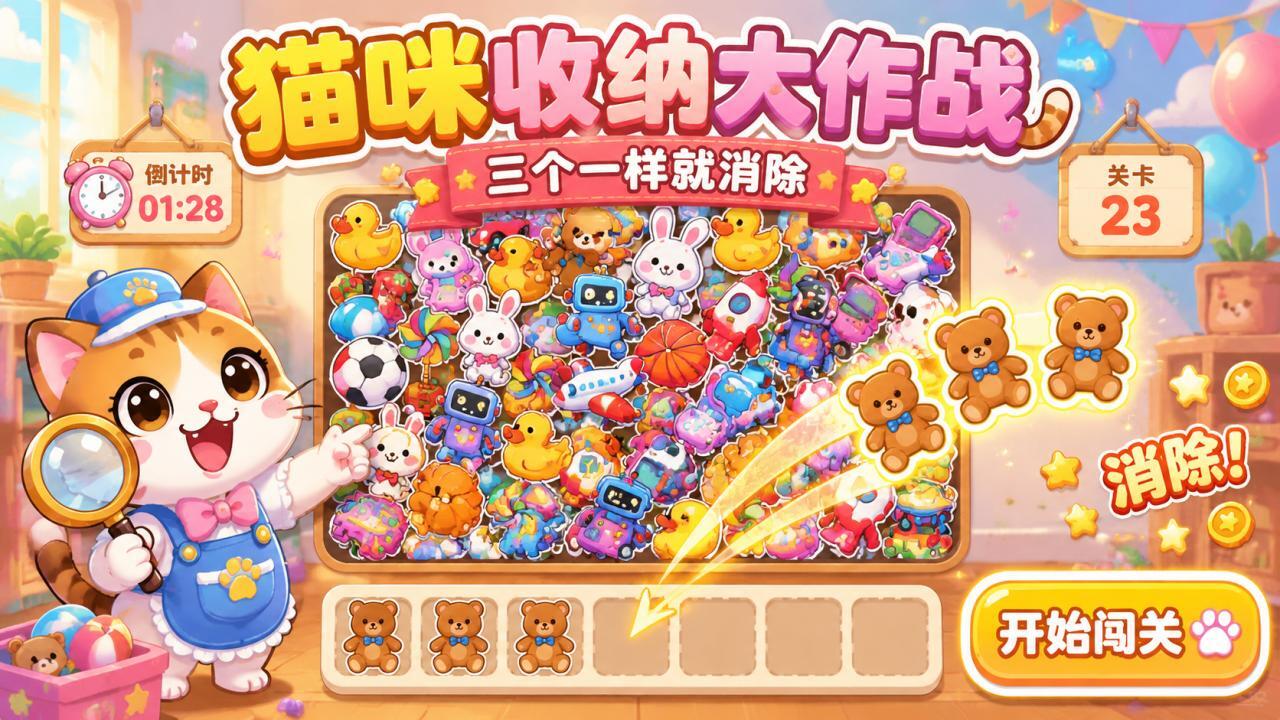 宠物猫的玩具收纳截图