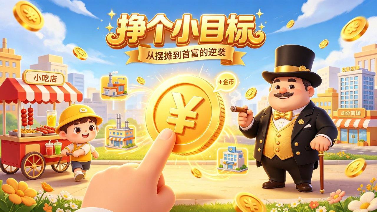 挣个小目标 从摆摊到首富的逆袭截图