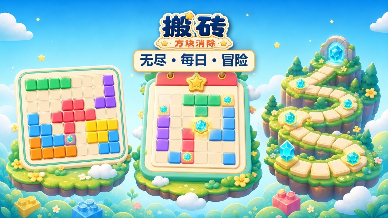 搬砖方块消除截图