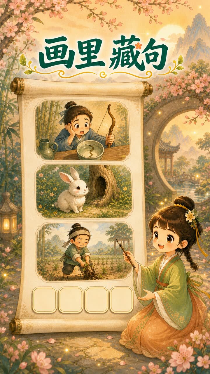 画里藏句截图