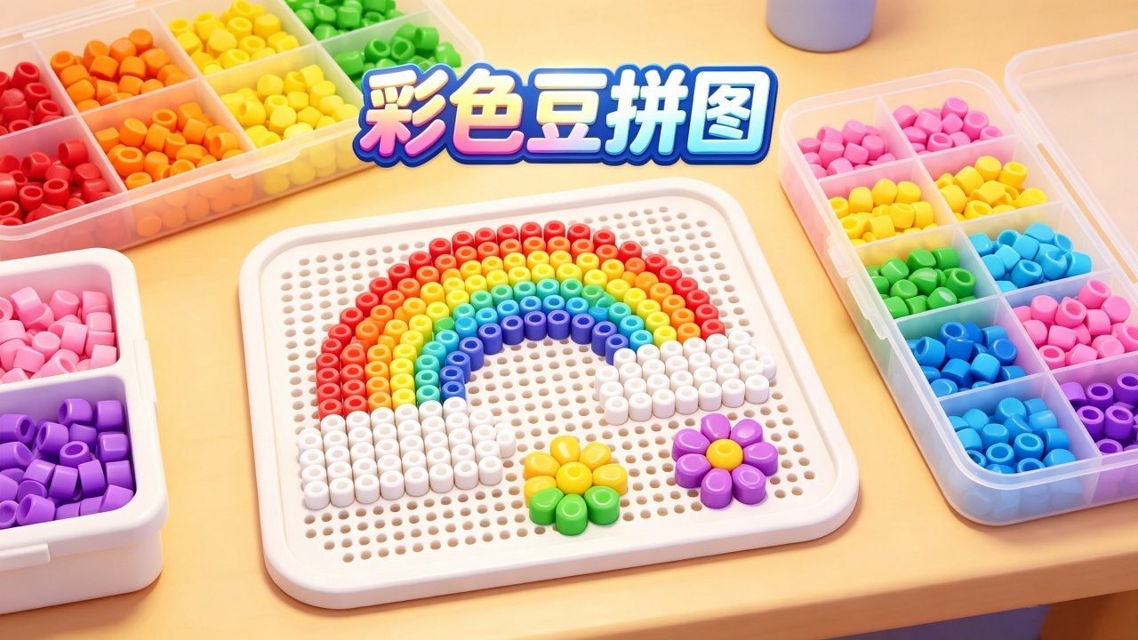 彩色豆拼图截图