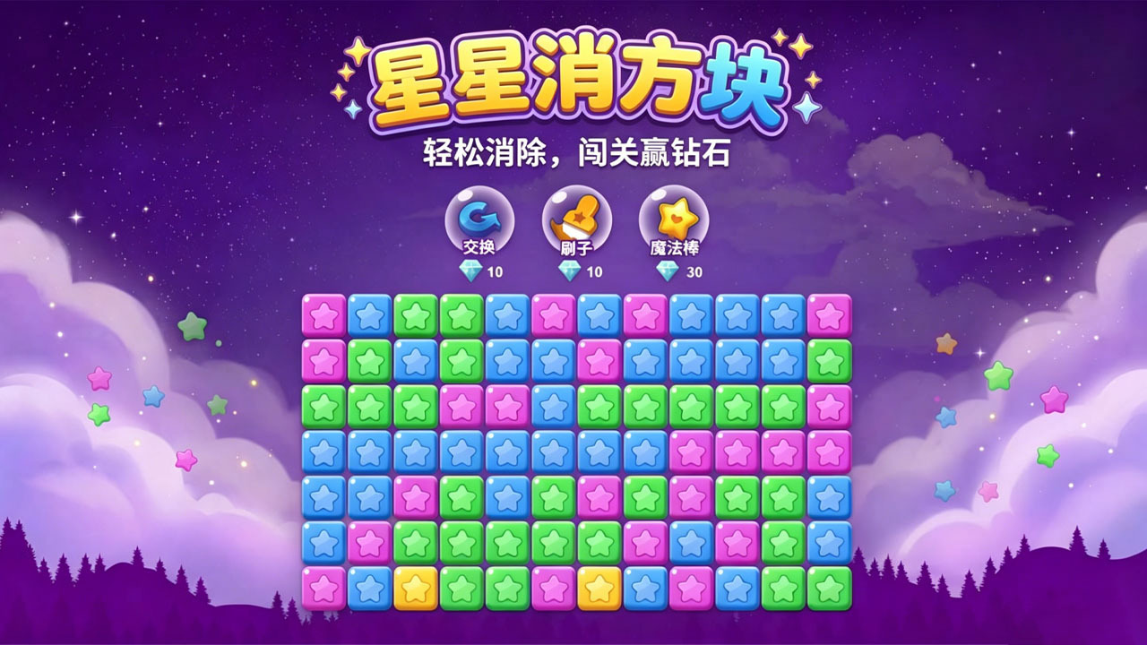 星星消方块截图