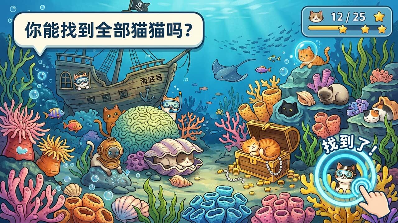 找猫猫找不停截图