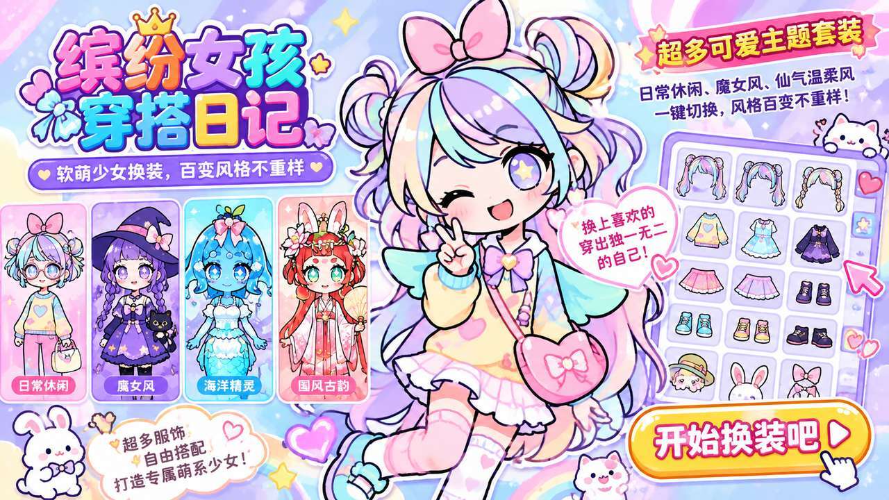 缤纷女孩穿搭日记截图