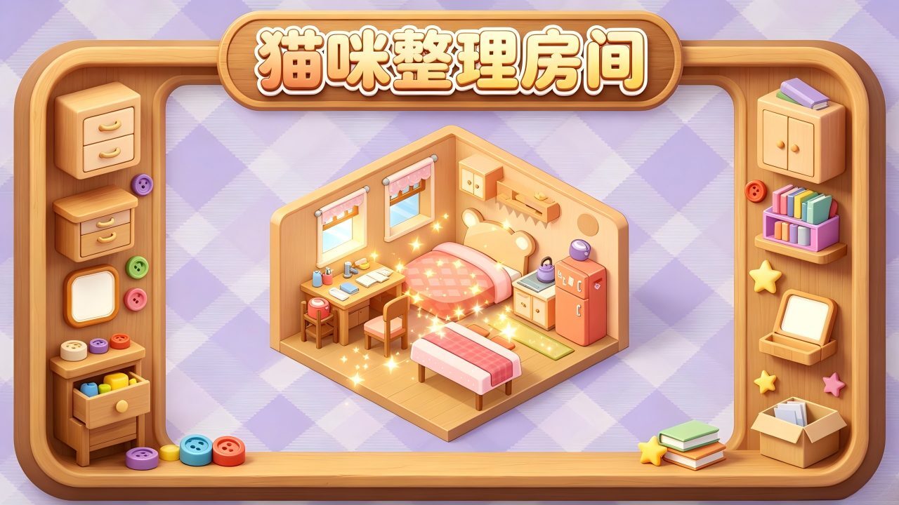猫咪整理房间截图