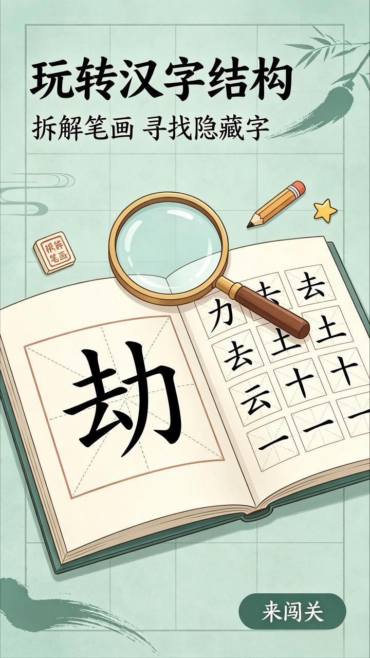 拆字游戏闯关截图