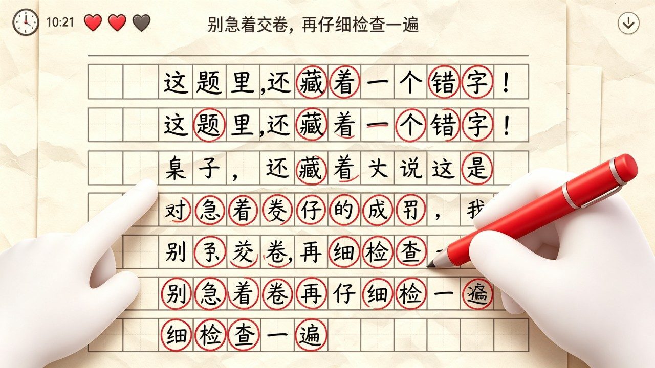 批改试卷作业截图