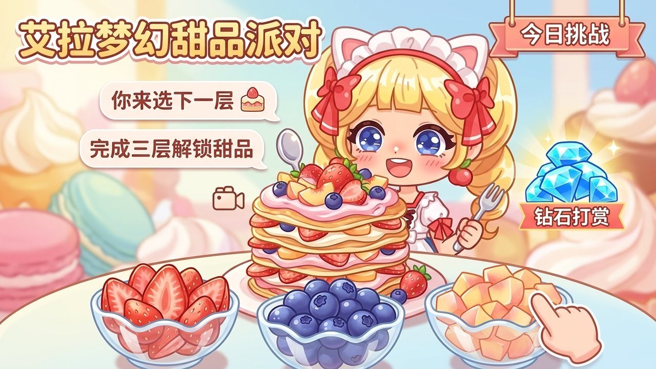艾拉梦幻甜品派对截图